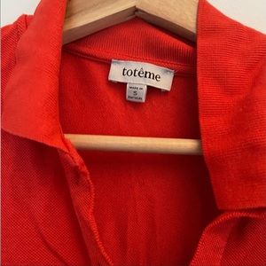 Toteme Red Short Sleeve Tee